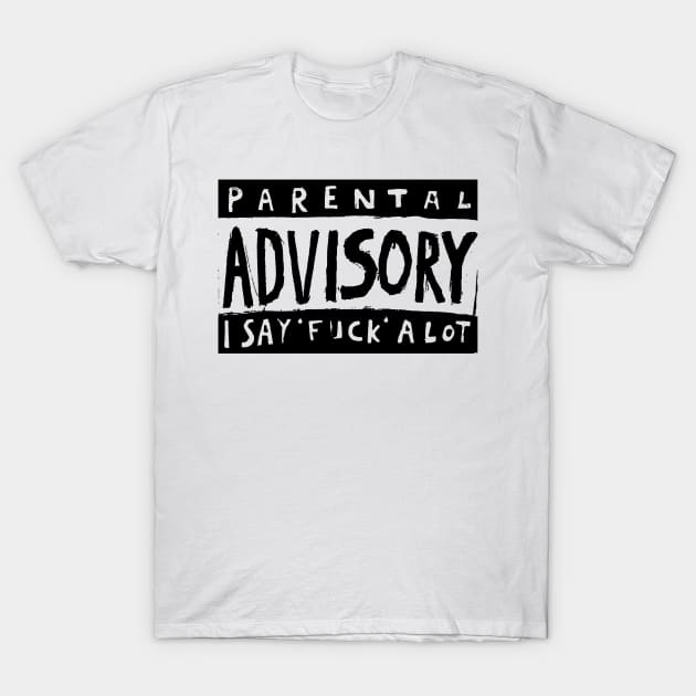 Parental Advisory middle finger T-Shirt by TackTeeasy_2T